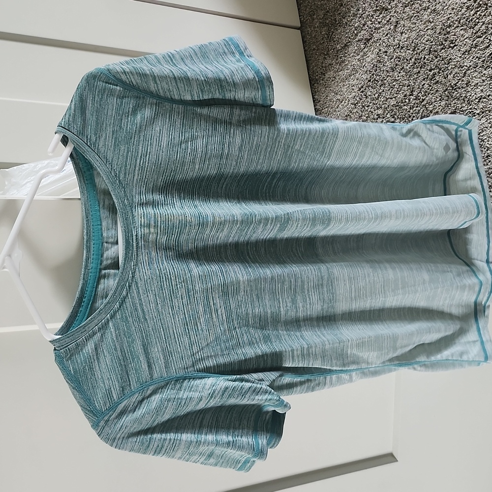 Teal ombre colored shirt